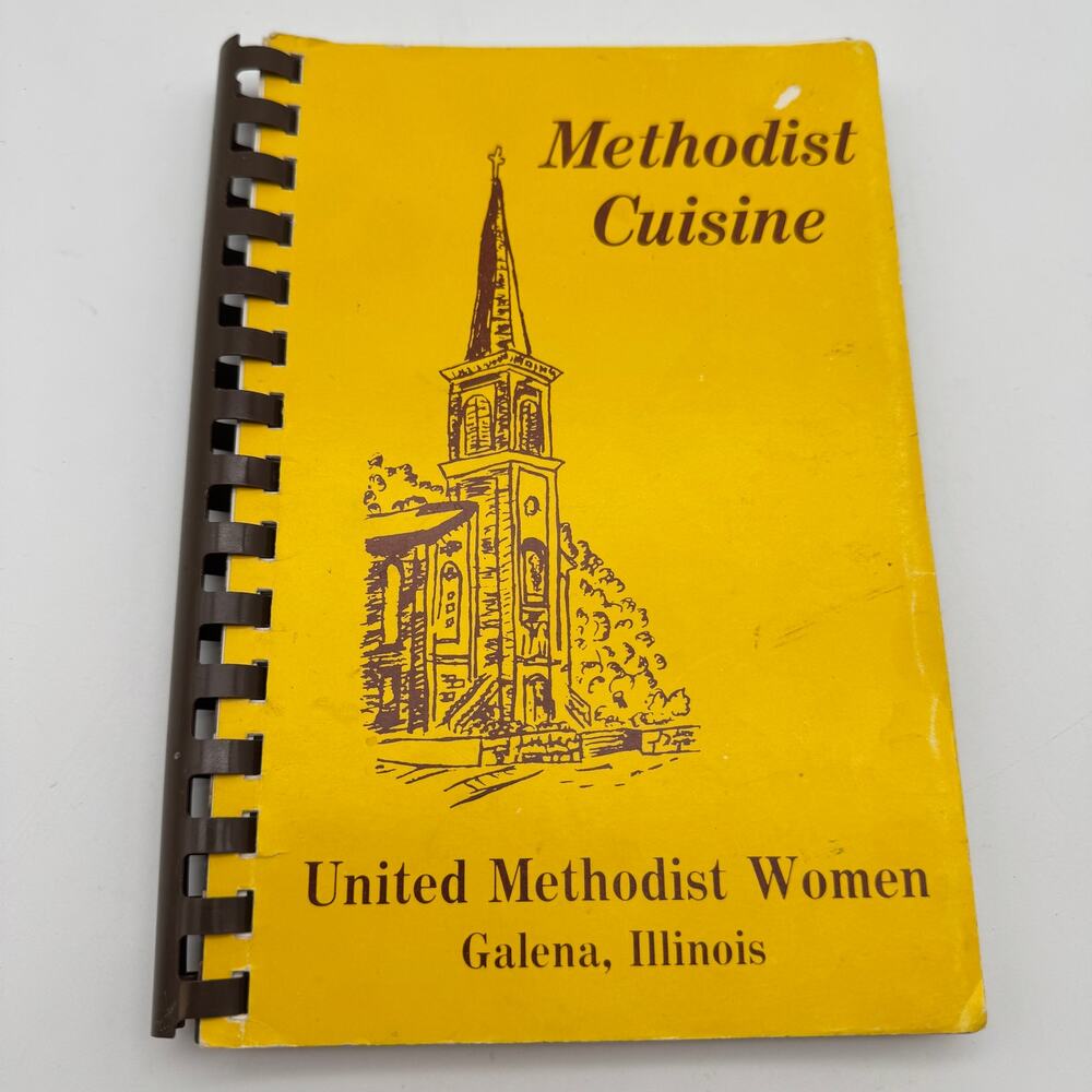 Vintage United Methodist Woman Church Cookbook Galena IL 1984 Midwest Recipes
